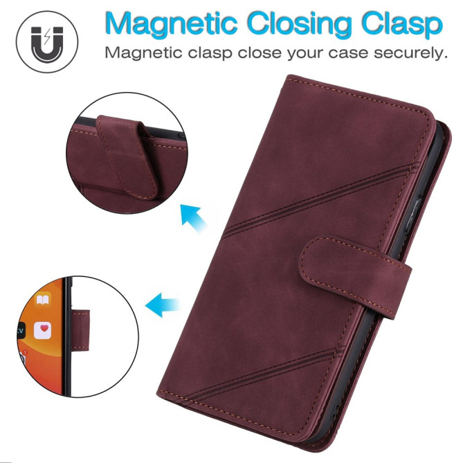 Housse iPhone 13 mini Portefeuille Support Magnétique Modèle 9