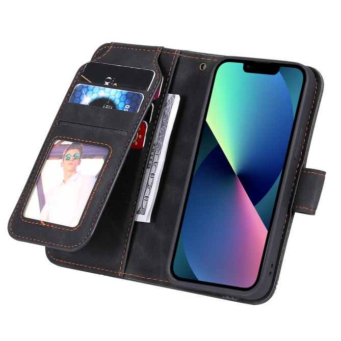 Housse iPhone 13 mini Portefeuille Support Magnétique Modèle 9