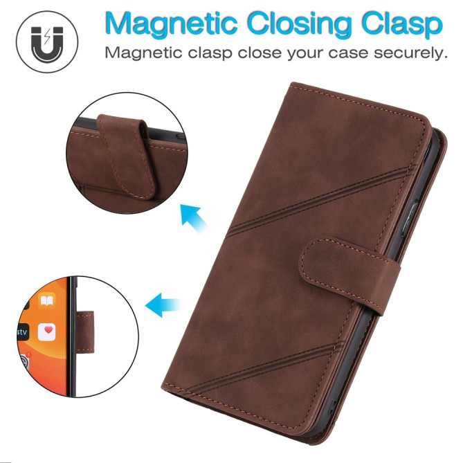 Housse iPhone 13 mini Portefeuille Support Magnétique Modèle 9