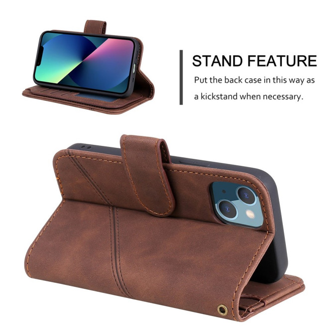 Housse iPhone 13 mini Portefeuille Support Magnétique Modèle 9
