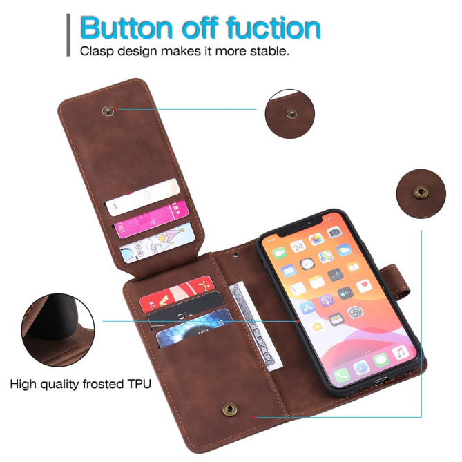 Housse iPhone 13 mini Portefeuille Support Magnétique Modèle 9