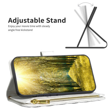 Housse iPhone 13 mini Portefeuille Fermeture Éclair Losange