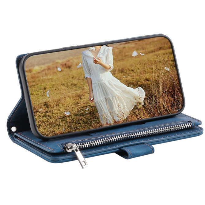 Housse iPhone 13 mini Portefeuille Fermeture Éclair Losange Modèle 2