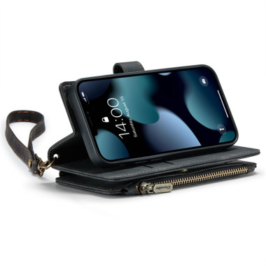 Housse iPhone 13 mini CASEME Portefeuille Fermeture Éclair Modèle 2