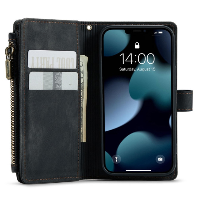 Housse iPhone 13 mini CASEME Portefeuille Fermeture Éclair Modèle 2