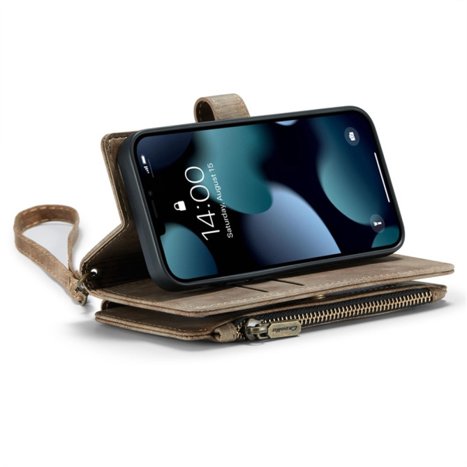 Housse iPhone 13 mini CASEME Portefeuille Fermeture Éclair Modèle 2
