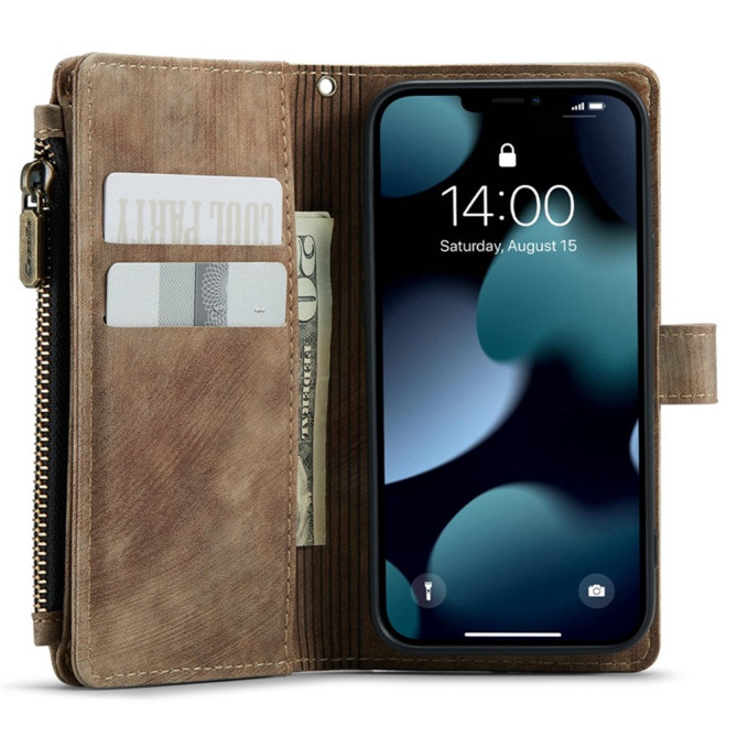 Housse iPhone 13 mini CASEME Portefeuille Fermeture Éclair Modèle 2