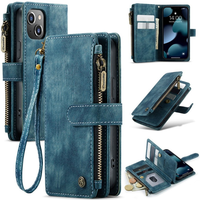 Housse iPhone 13 mini CASEME Portefeuille Fermeture Éclair Modèle 2