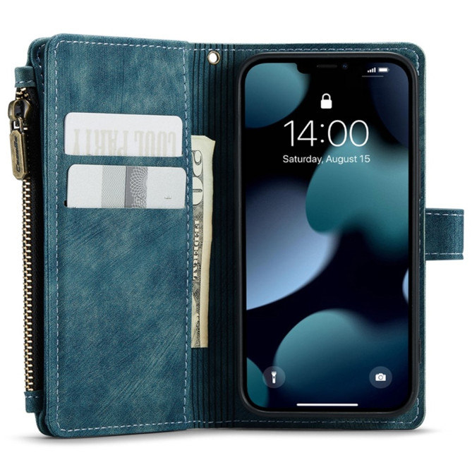 Housse iPhone 13 mini CASEME Portefeuille Fermeture Éclair Modèle 2