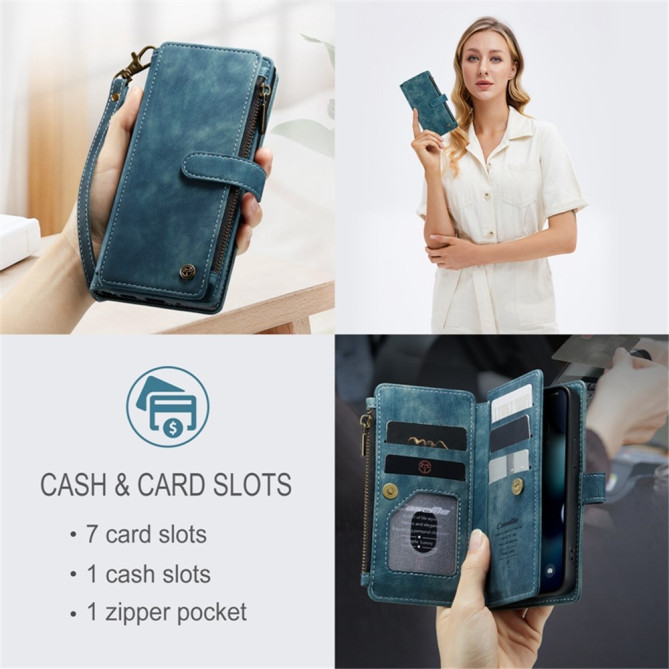 Housse iPhone 13 mini CASEME Portefeuille Fermeture Éclair Modèle 2