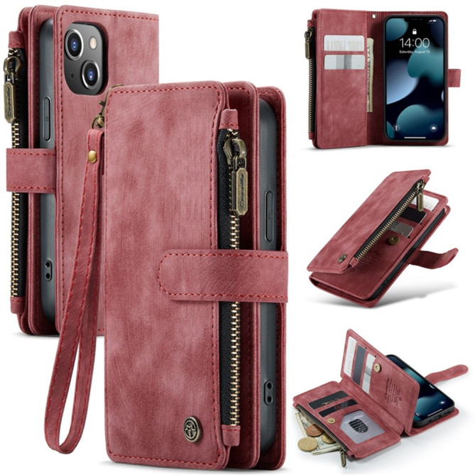 Housse iPhone 13 mini CASEME Portefeuille Fermeture Éclair Modèle 2
