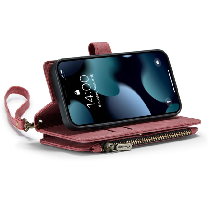 Housse iPhone 13 mini CASEME Portefeuille Fermeture Éclair Modèle 2