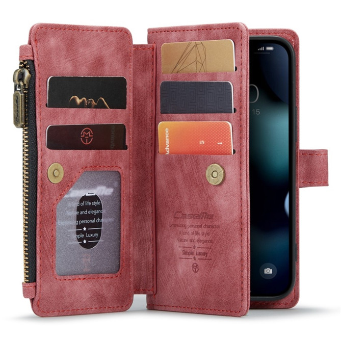 Housse iPhone 13 mini CASEME Portefeuille Fermeture Éclair Modèle 2