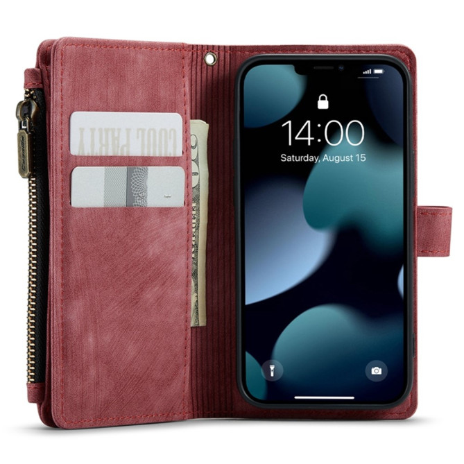 Housse iPhone 13 mini CASEME Portefeuille Fermeture Éclair Modèle 2