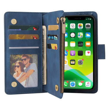 Housse iPhone 13 mini Portefeuille Fermeture Éclair Modèle 5