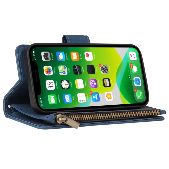 Housse iPhone 13 mini Portefeuille Fermeture Éclair Modèle 5