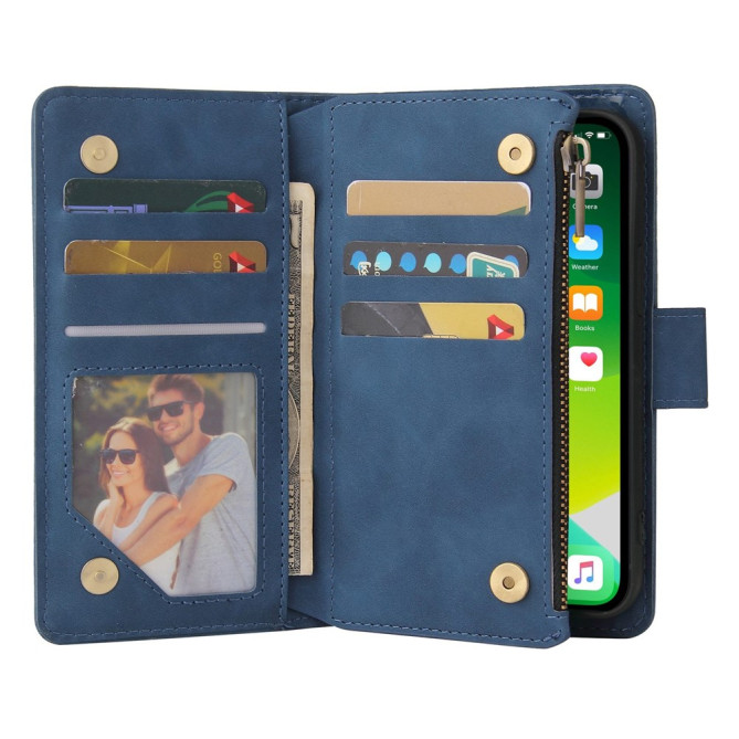 Housse iPhone 13 mini Portefeuille Fermeture Éclair Modèle 5