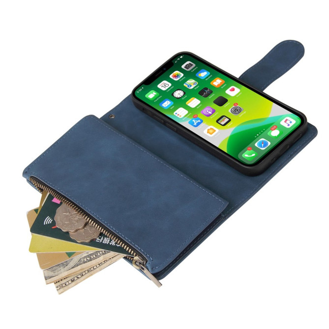 Housse iPhone 13 mini Portefeuille Fermeture Éclair Modèle 5
