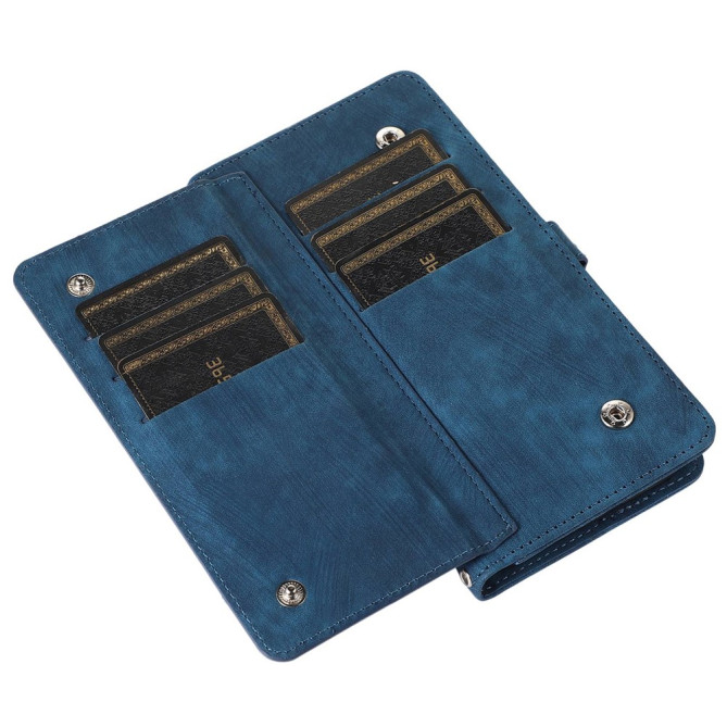 Housse iPhone 13 mini Portefeuille Fermeture Éclair avec Dragonne
