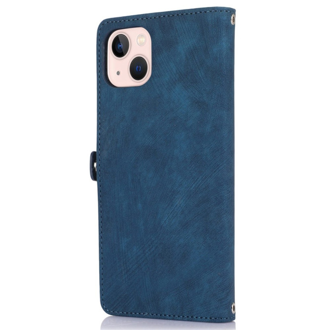 Housse iPhone 13 mini Portefeuille Fermeture Éclair avec Dragonne