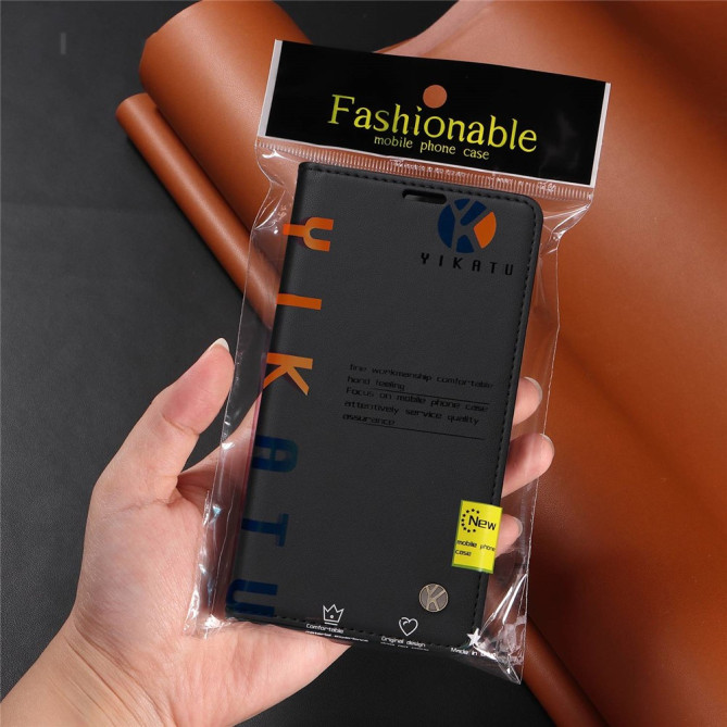 Housse iPhone 13 mini YIKATU Portefeuille Support Magnétique