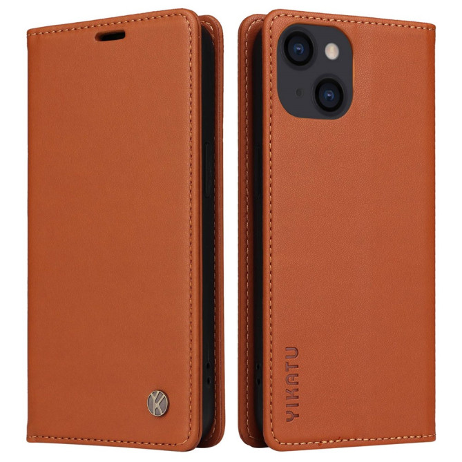 Housse iPhone 13 mini YIKATU Portefeuille Support Magnétique