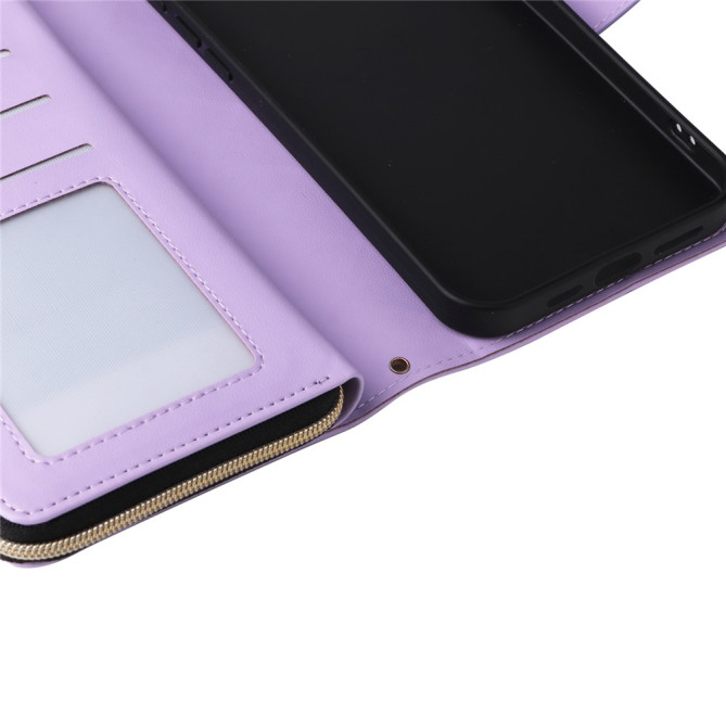 Housse iPhone 13 mini Portefeuille Fermeture Éclair avec Dragonne Modèle 2