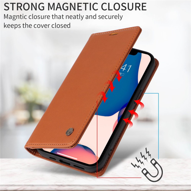 Housse iPhone 13 mini YIKATU Portefeuille Support Magnétique