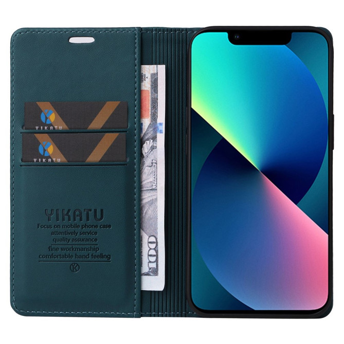 Housse iPhone 13 mini YIKATU Portefeuille Support Magnétique