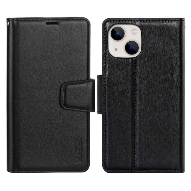 Housse iPhone 13 mini HANMAN Portefeuille Support