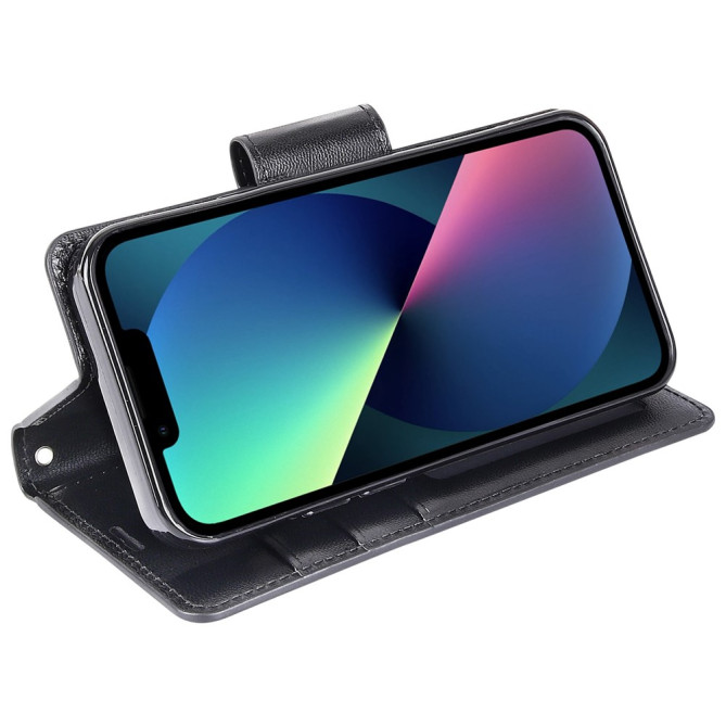 Housse iPhone 13 mini HANMAN Portefeuille Support