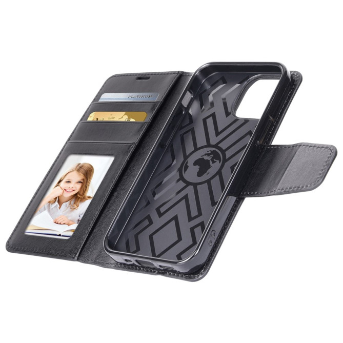 Housse iPhone 13 mini HANMAN Portefeuille Support