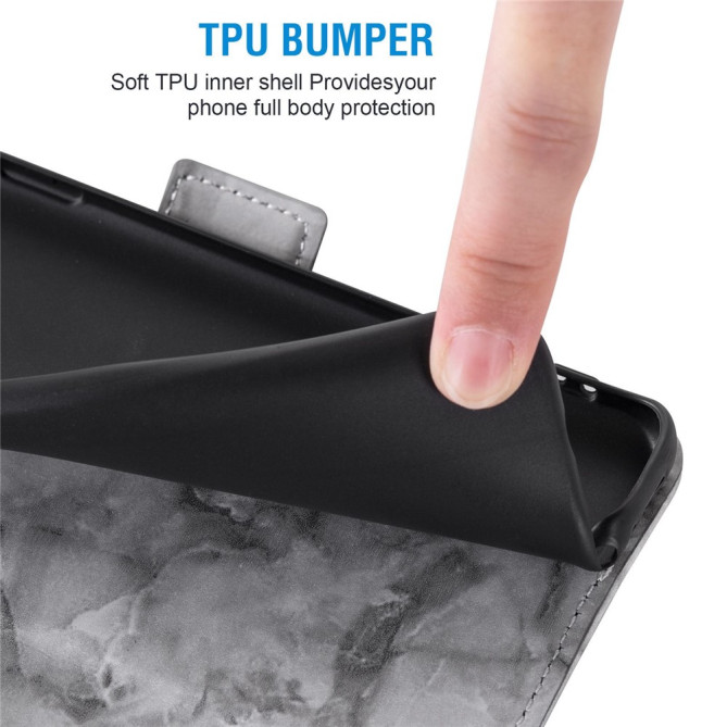 Housse iPhone 13 mini Marbre Portefeuille Support