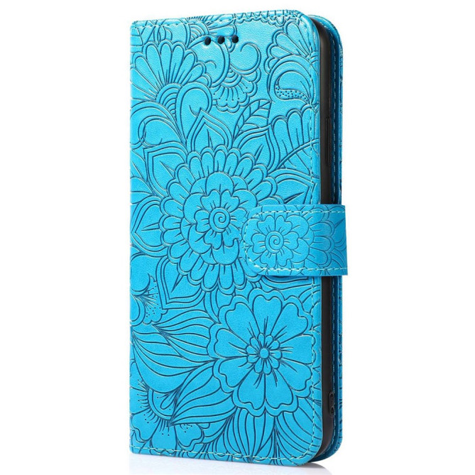 Housse iPhone 13 mini Fleurs Portefeuille Support Modèle 3