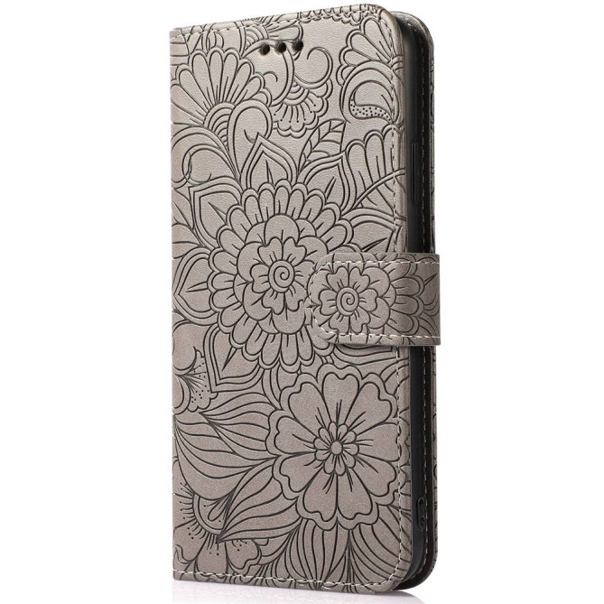 Housse iPhone 13 mini Fleurs Portefeuille Support Modèle 3