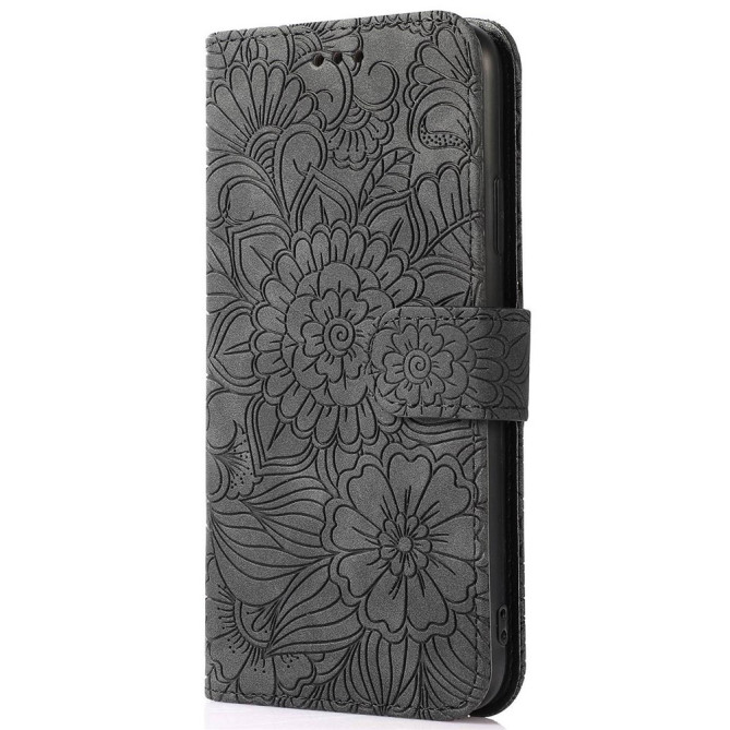 Housse iPhone 13 mini Fleurs Portefeuille Support Modèle 3