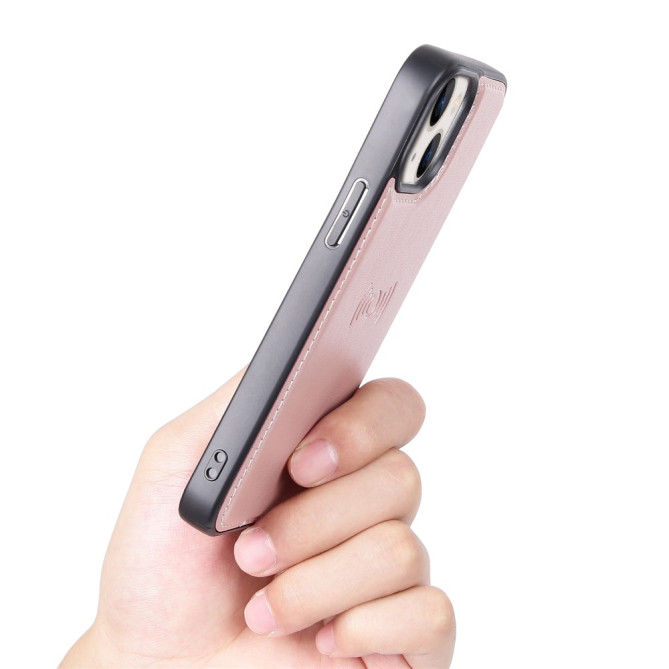 Housse iPhone 13 mini HANMAN Portefeuille Support Magnétique