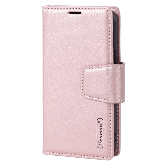 Housse iPhone 13 mini HANMAN Portefeuille Support Magnétique