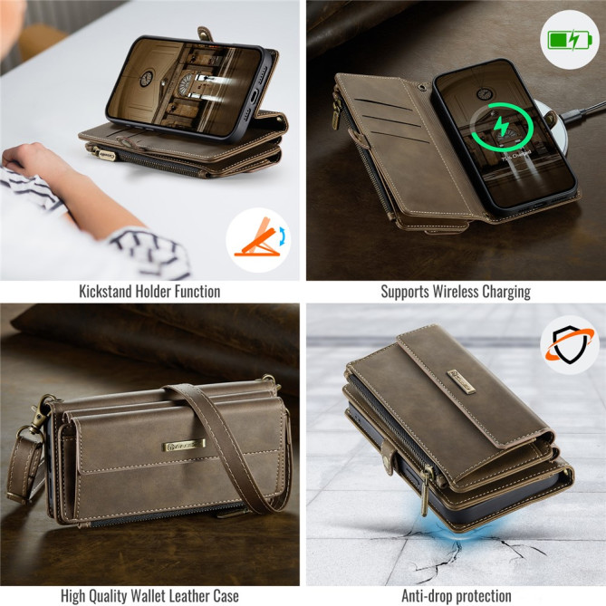 Housse iPhone 13 mini CASEME Portefeuille RFID