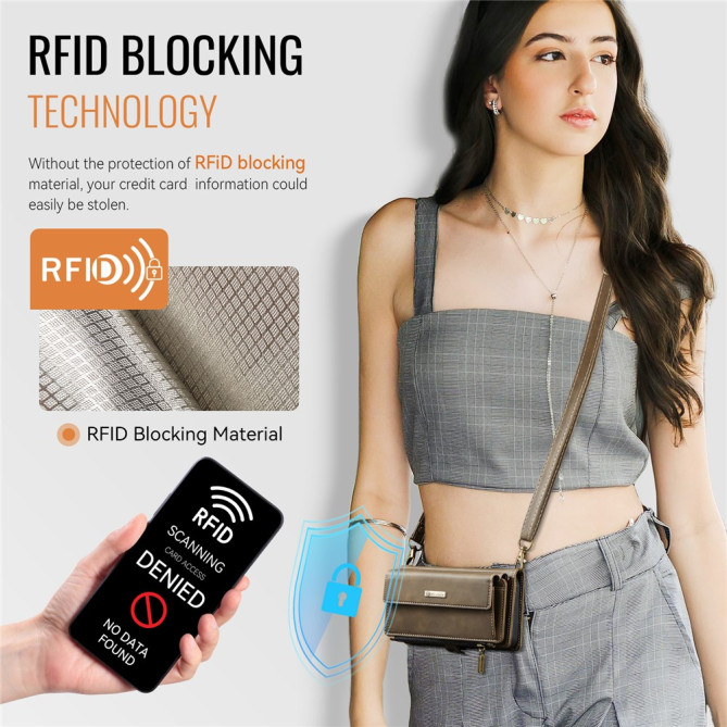 Housse iPhone 13 mini CASEME Portefeuille RFID