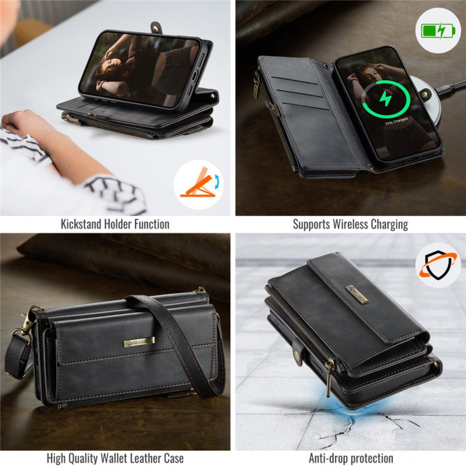 Housse iPhone 13 mini CASEME Portefeuille RFID