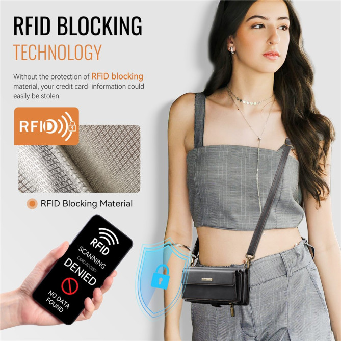 Housse iPhone 13 mini CASEME Portefeuille RFID