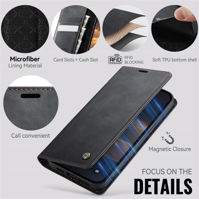 Housse iPhone 13 mini CASEME Portefeuille RFID Modèle 2