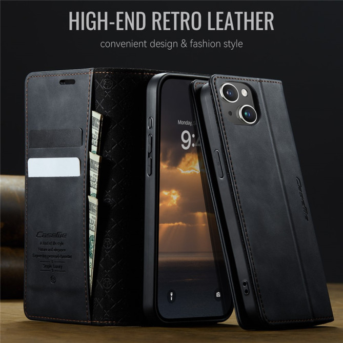 Housse iPhone 13 mini CASEME Portefeuille RFID Modèle 2