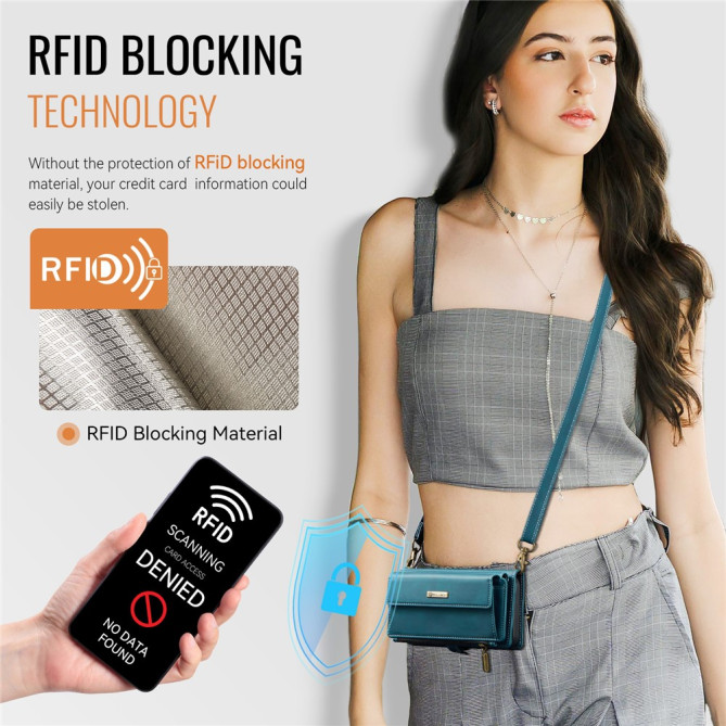 Housse iPhone 13 mini CASEME Portefeuille RFID