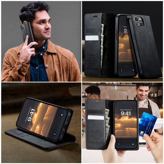Housse iPhone 13 mini CASEME Portefeuille RFID Modèle 2