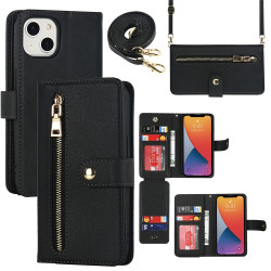 Housse iPhone 13 mini Portefeuille Fermeture Éclair Modèle 6