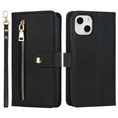 Housse iPhone 13 mini Portefeuille Fermeture Éclair Modèle 6