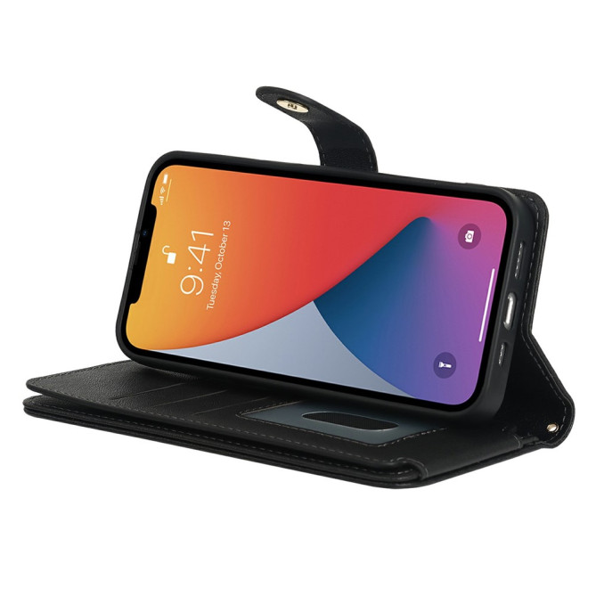 Housse iPhone 13 mini Portefeuille Fermeture Éclair Modèle 6