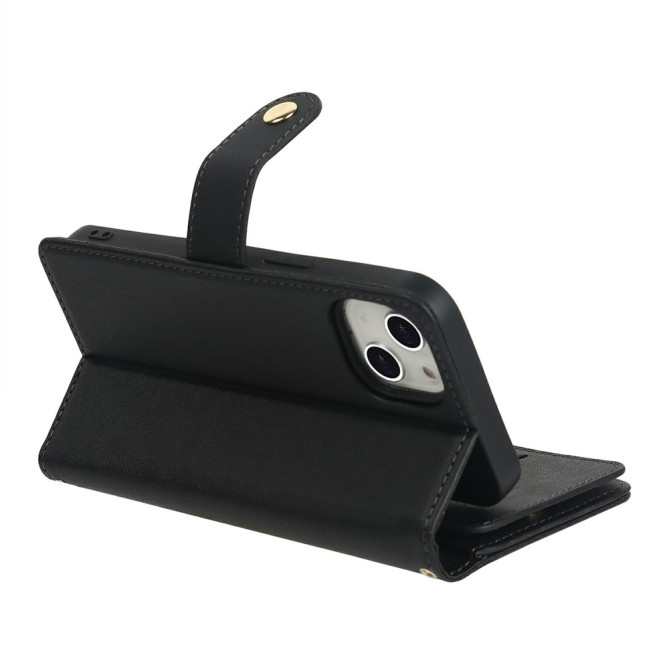 Housse iPhone 13 mini Portefeuille Fermeture Éclair Modèle 6
